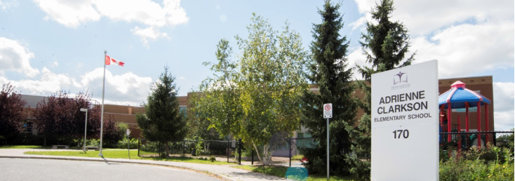 Picture of front of Adrienne Clarkson School